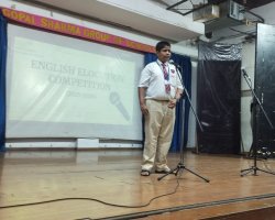 VI to VIII English Elocution Competition 2025-26